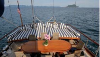 Gulet Capricorn -  On Deck dining and lounging